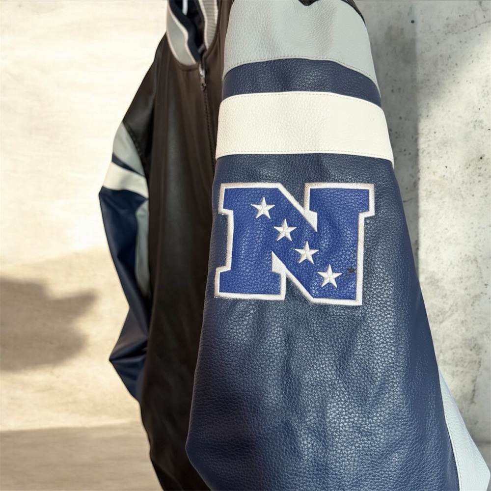 NFL Dallas Cowboys Black and Gray Varsity Jacket - Picture 3 of 5